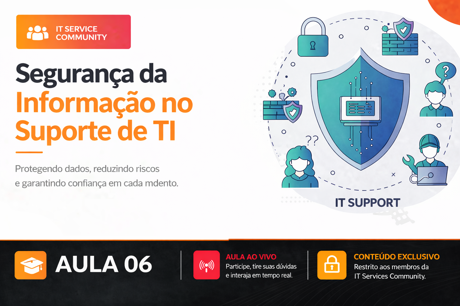 Criativo da Aula 06 - Segurança da Informação no Suporte de TI